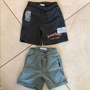 Kids Casual Shorts Set - Black and Green